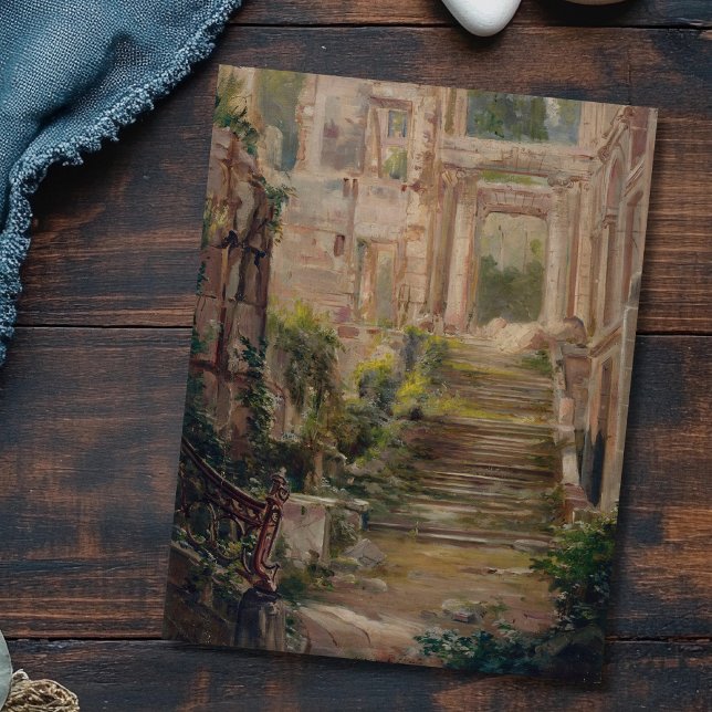 Postal Castillo de Saint-Cloud Ruins Stairs (Subido por el creador)