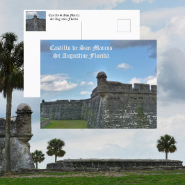 Postal Castillo de San Marco St Augustine FL Fotográfico