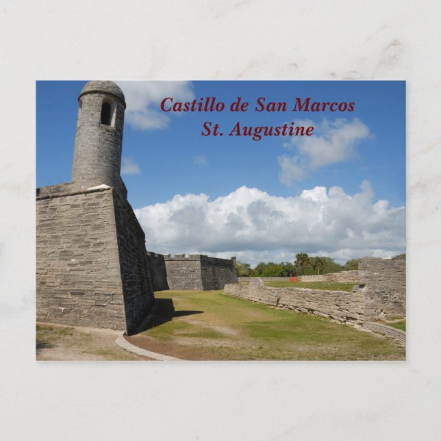 Postal Castillo de San Marcos (Anverso)