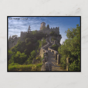 Postal Castillo de San Marino, fortificación - Italia