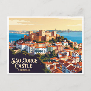 Postal Castillo de São Jorge Lisboa Portugal