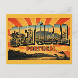 Postal Castillo de Setúbal Portugal