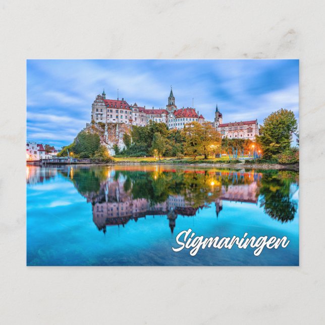 Postal Castillo de Sigmaringen, Alemania (Anverso)