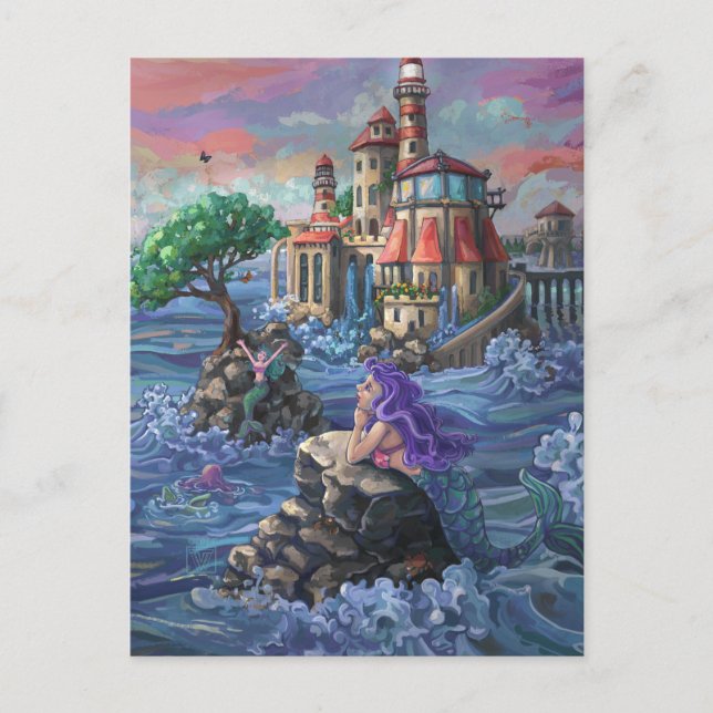 Postal Castillo de Sirena (Anverso)