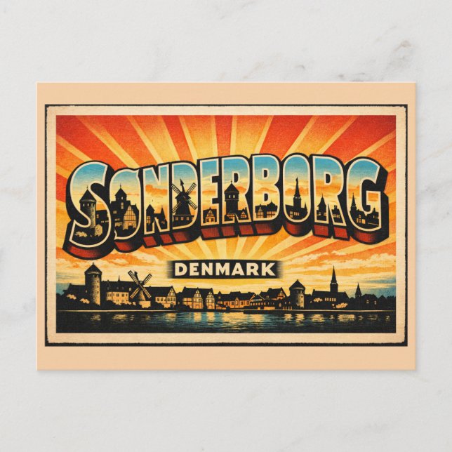 Postal Castillo de Sønderborg Dinamarca (Anverso)