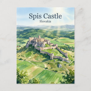 Postal Castillo de Spis Eslovaquia