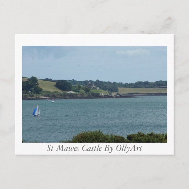 Postal Castillo De St Mawes Por OllyArt Photography (Anverso)