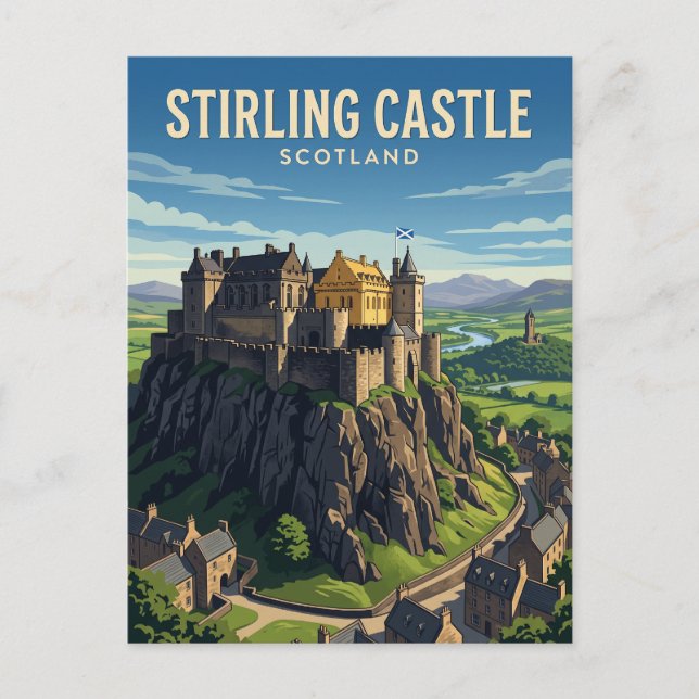 Postal Castillo de Stirling Escocia (Anverso)