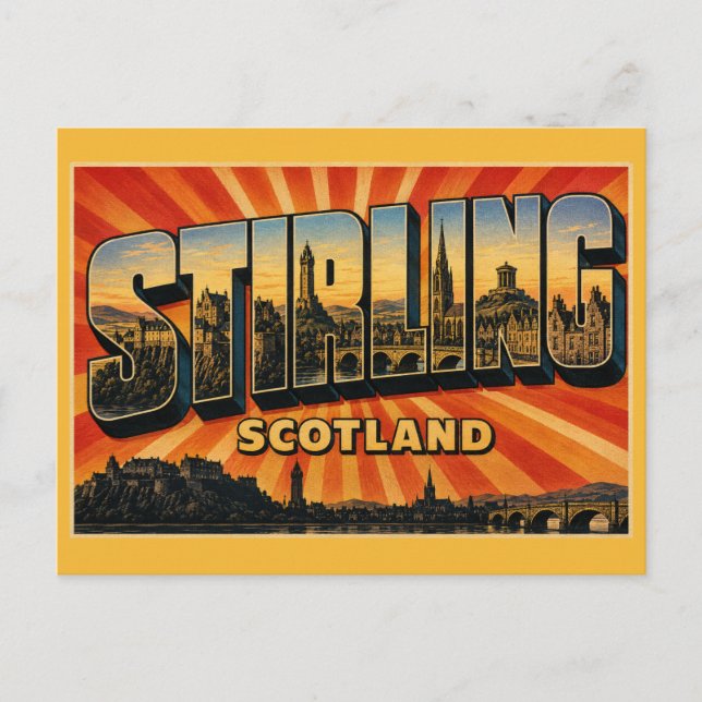 Postal Castillo de Stirling Escocia (Anverso)