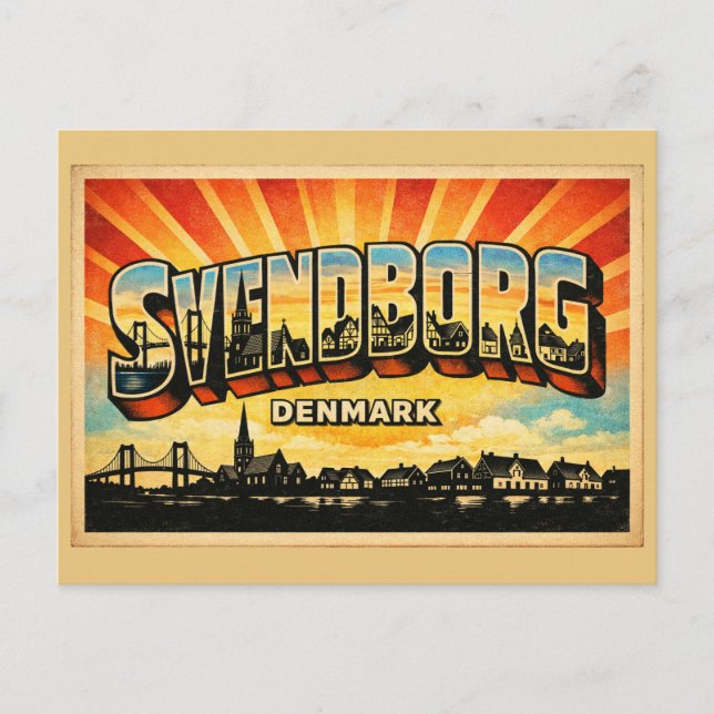 Postal Castillo de Svendborg Dinamarca (Anverso)
