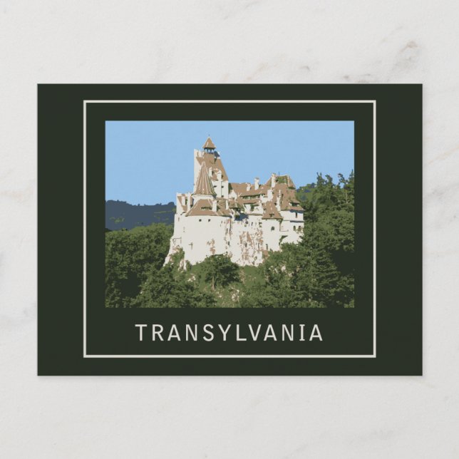 Postal Castillo de Transylvania Bran (Anverso)