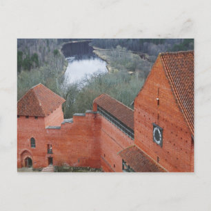 Postal Castillo de Turaida junto al río Gauja, Sigulda, L
