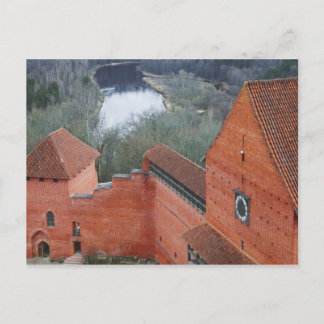 Postal Castillo de Turaida junto al río Gauja, Sigulda, L