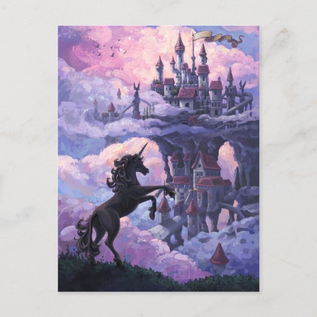 Postal Castillo de Unicornio (Anverso)