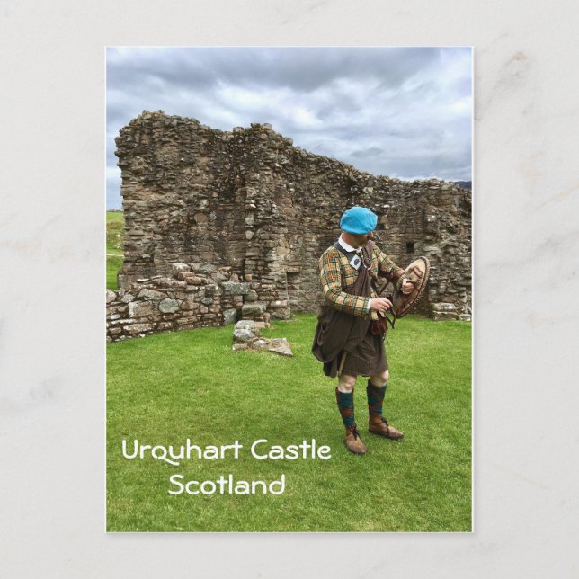 Postal Castillo de Urquhart en Escocia, Jacobite Man in K (Anverso)