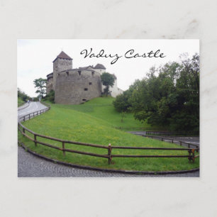 Postal castillo de vaduz verde