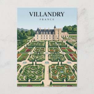 Postal Castillo de Villandry Francia