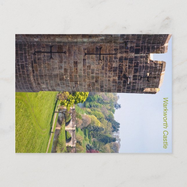 Postal Castillo de Warkworth (Anverso)