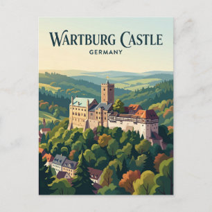 Postal Castillo de Wartburg Alemania