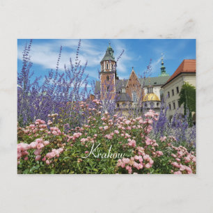 Postal Castillo de Wawel, Europa, Polonia, Cracovia
