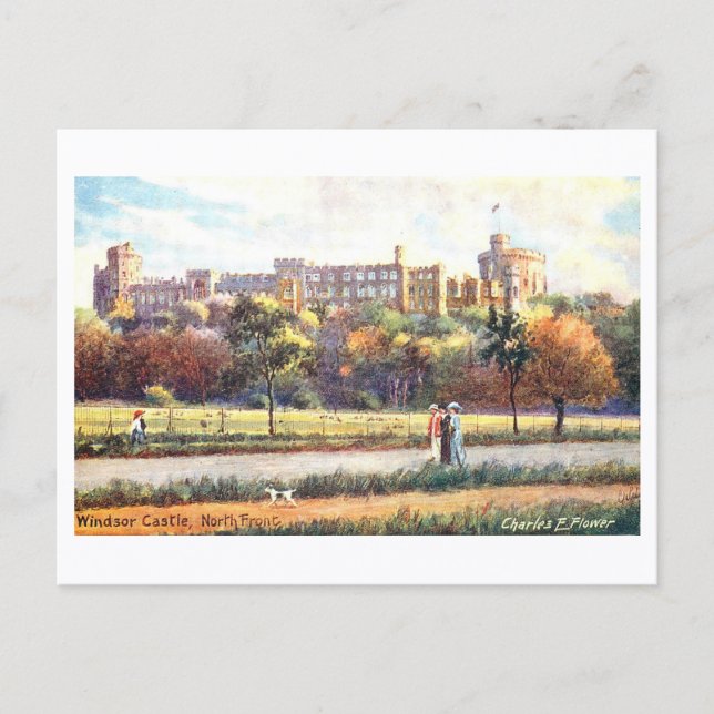 Postal Castillo de Windsor antiguo (Anverso)