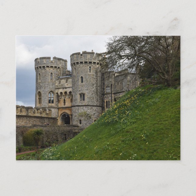 Postal Castillo de Windsor en la Inglaterra de Windsor (Anverso)