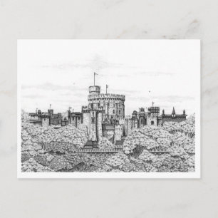 Postal Castillo de Windsor Fantasy - Postcard en blanco