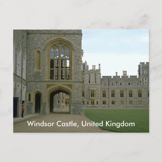 Postal Castillo de Windsor, Reino Unido (Anverso)