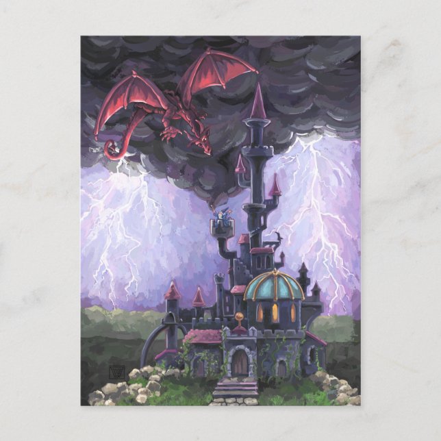 Postal Castillo del Dragón (Anverso)