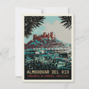 Postal Castillo del ilustracion Almodovar del Río, España