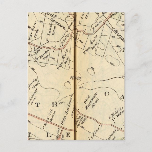 Postal Castillo del Norte, Nueva York 2 (Anverso)