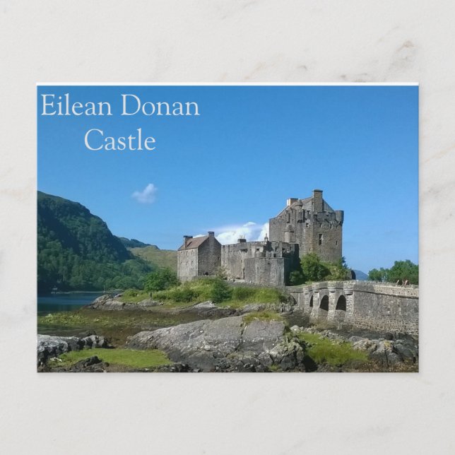 Postal Castillo Eilean Donan, Escocia (Anverso)