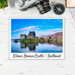 Postal Castillo Eilean Donan - Escocia<br><div class="desc">Hermosa postal con una fotografía original de uno de los castillos más icónicos de Escocia,  el Castillo Eilean Donan</div>