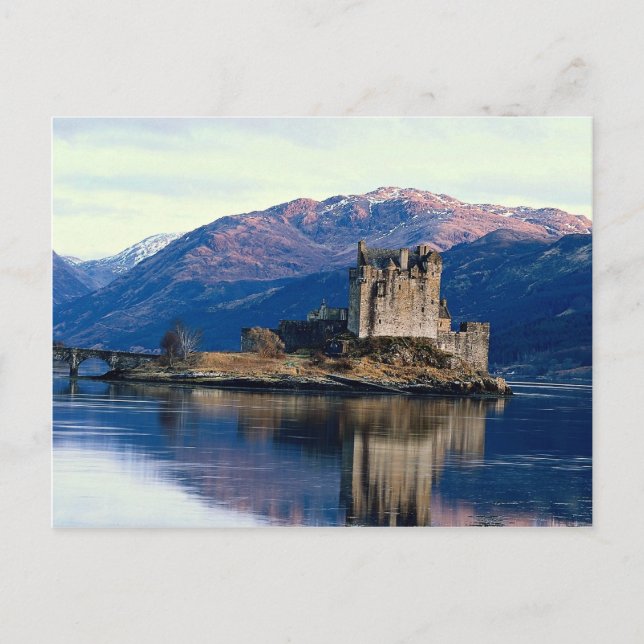 Postal Castillo Eileen Donan, Loch Duich, Escocia (Anverso)