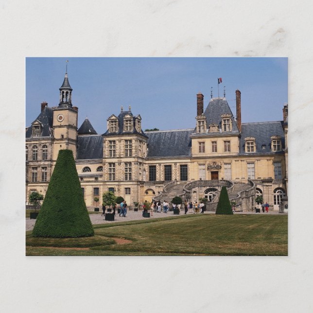 Postal Castillo Fontainebleau, Francia (Anverso)