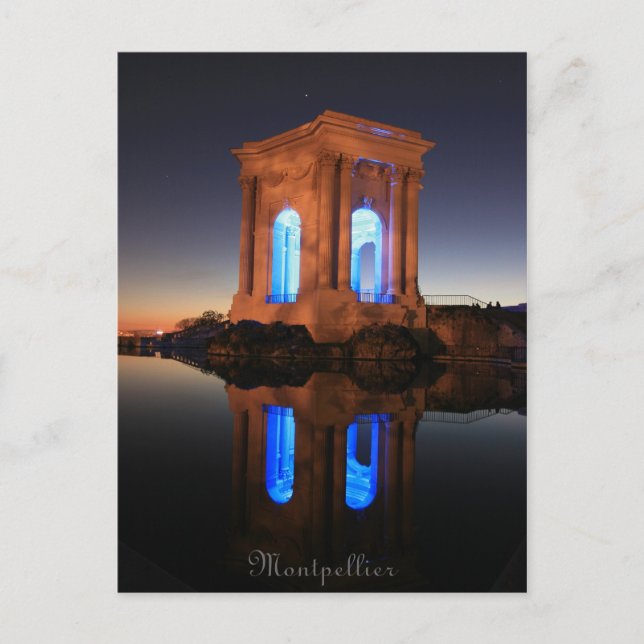 Postal Castillo francés D'eau (Anverso)