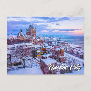 Postal Castillo Frontenac, Ciudad de Quebec, Quebec, Cana