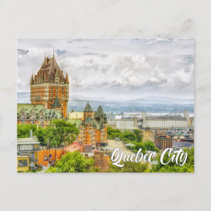 Postal Castillo Frontenac, Ciudad de Quebec, Quebec, Cana