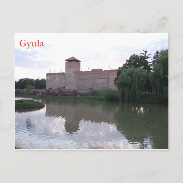 Postal Castillo Gyula - Hungría (Anverso)