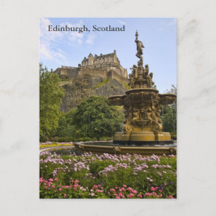 Postal Castillo hermoso de Edimburgo