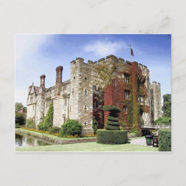 Postal Castillo Hever, Kent, Inglaterra (Anverso)