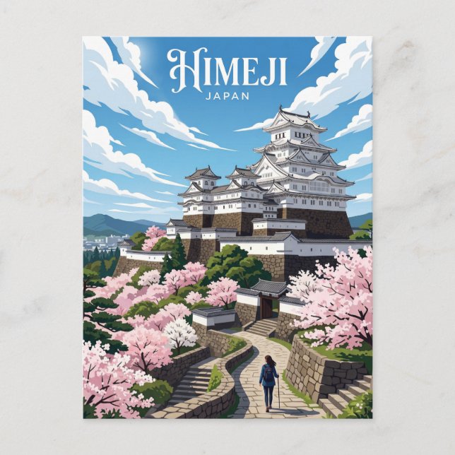 Postal Castillo Himeji Japón (Anverso)