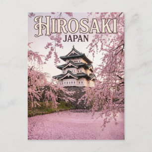 Postal Castillo Hirosaki Japón