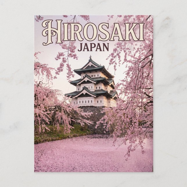 Postal Castillo Hirosaki Japón (Anverso)
