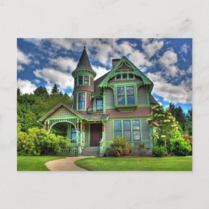 Postal Castillo Histórico De Drain Oregon