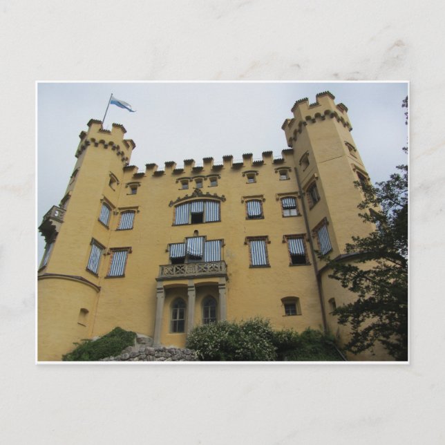 Postal Castillo - Hohenschwangau, Alemania (Anverso)