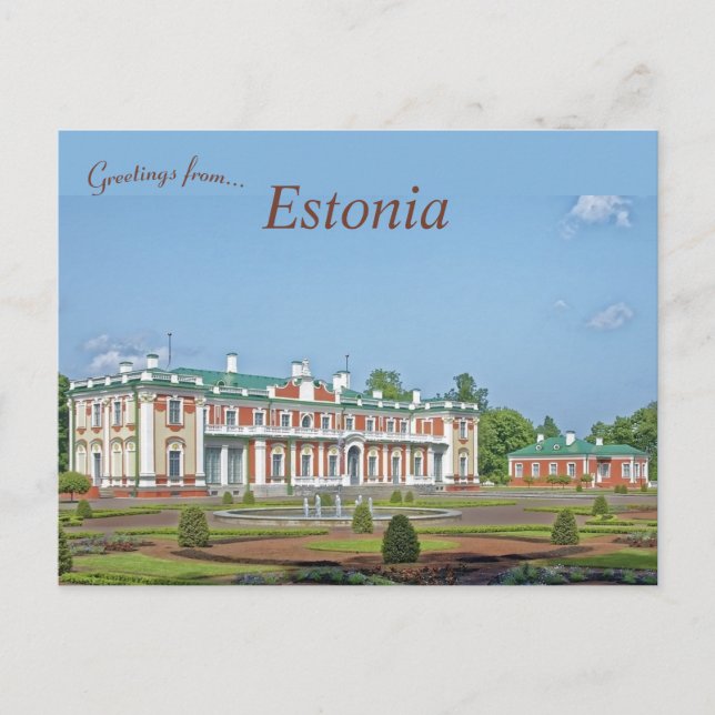 Postal Castillo katharinental en Tallin Estonia (Anverso)