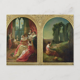 Postal Castillo Kenilworth - Pasado y Presente, 1854