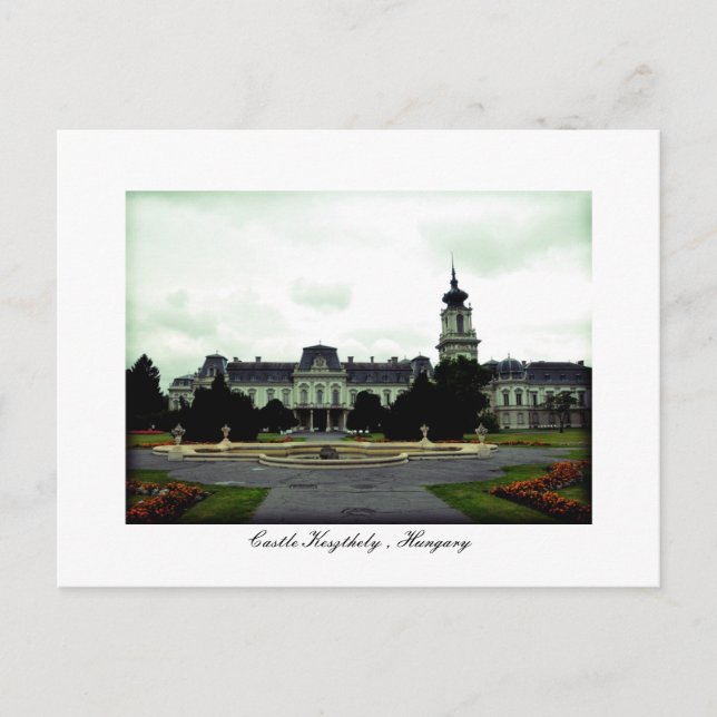 Postal Castillo Keszthely , Hungría (Anverso)