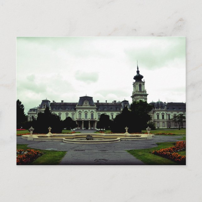 Postal Castillo Keszthely , Hungría (Anverso)